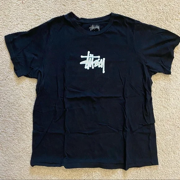 Stussy | Tops | Womens Stussy Black Shirt Size Large | Poshmark 